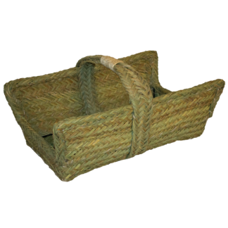 Leñera rectangular armazón de forja