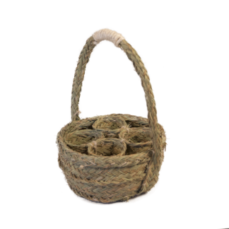 Cesta botellero redonda