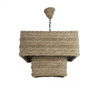 Lámpara cuadrada doble