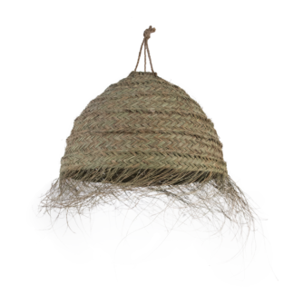 Lámpara iglú tupida con flecos