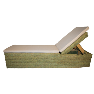 Tumbona alta con colchoneta