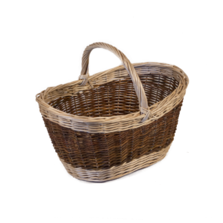 Cesta bicicleta de mimbre